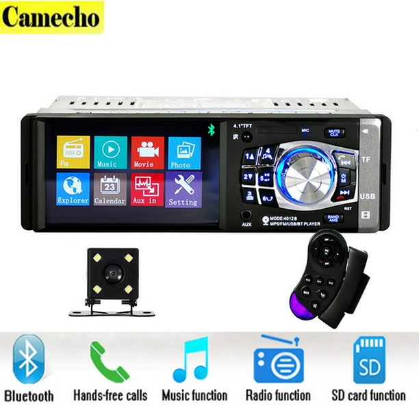 4.1''1DIN Bluetooth Car Radio Stereo RDS USB/AUX FM MP5 Player Headsfree In dish